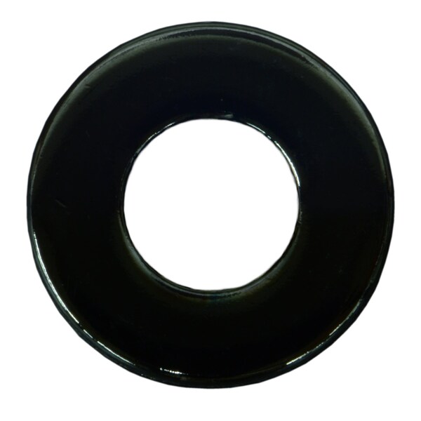 Midwest Fastener Flat Washer, For Screw Size #10 , Steel Black Chrome Finish, 20 PK 34421 - main